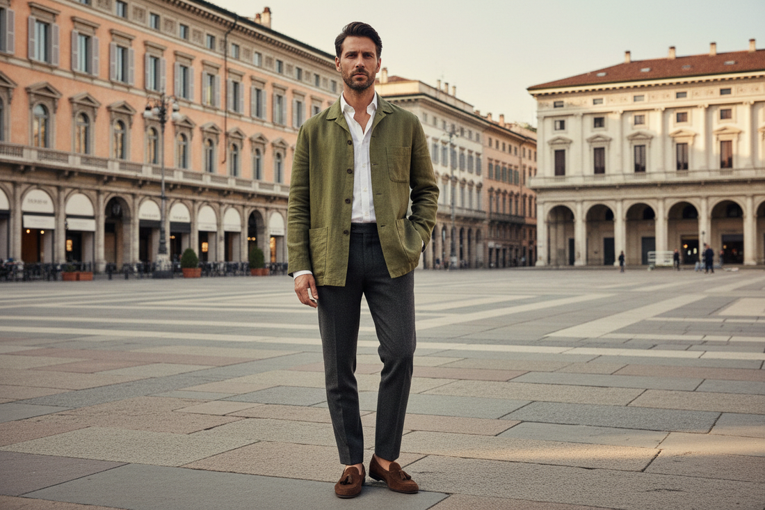 The Milan Fashion Week Formula: How to Style the Chore Jacket with Formal Shirts for Effortless Elegance