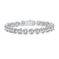 Hayesaura | Coquette Romance 18K Plated Heart Moissanite | Modular DIY Stacking Bracelet