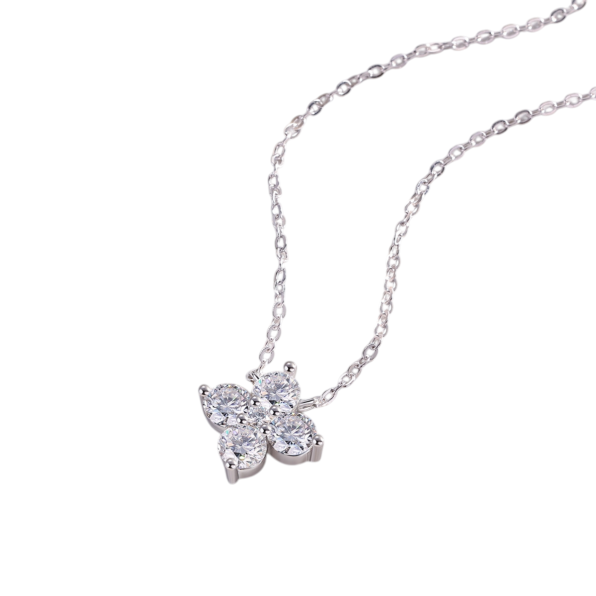 Hayesaura | Parisian Chic 18K Plated Lucky Clover Moissanite | Clean Fit Daily Commute Chain