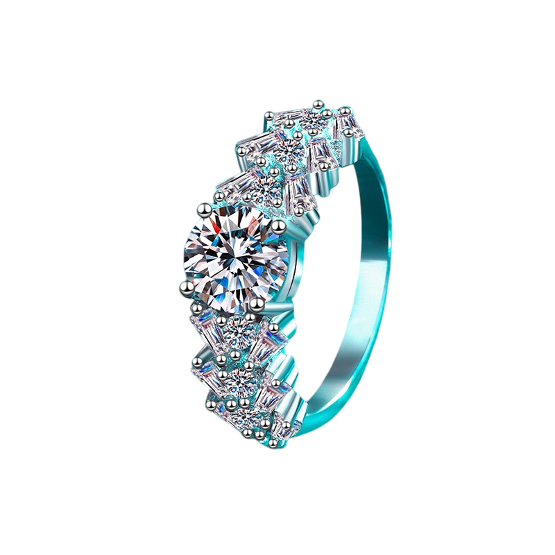 Hayesaura | Beveled Radiant Cut Luxury Moissanite Statement Ring
