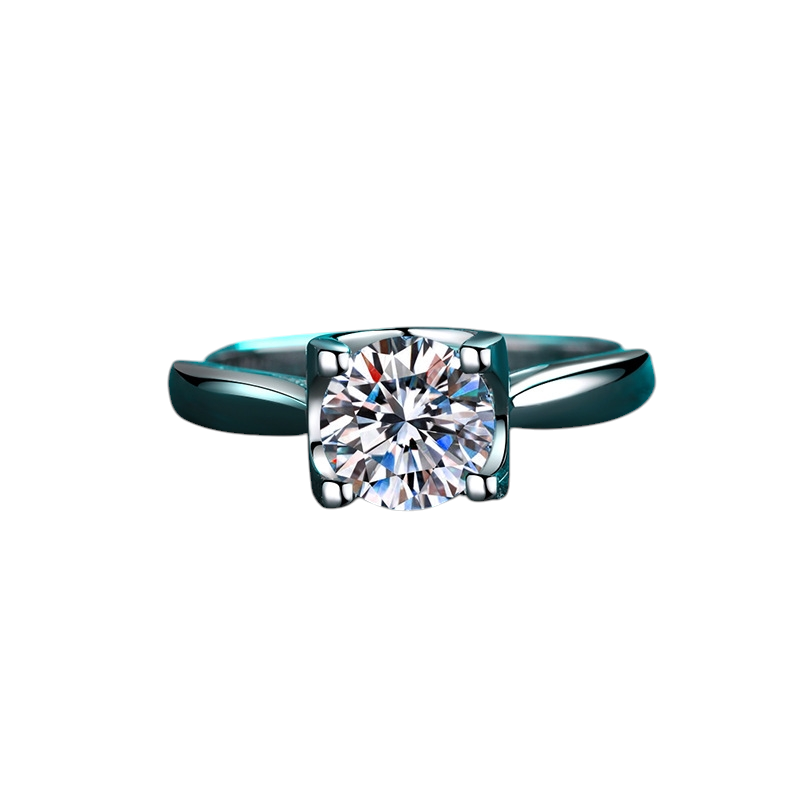 Hayesaura | Classic Korean Bull Head Brilliant Moissanite Ring
