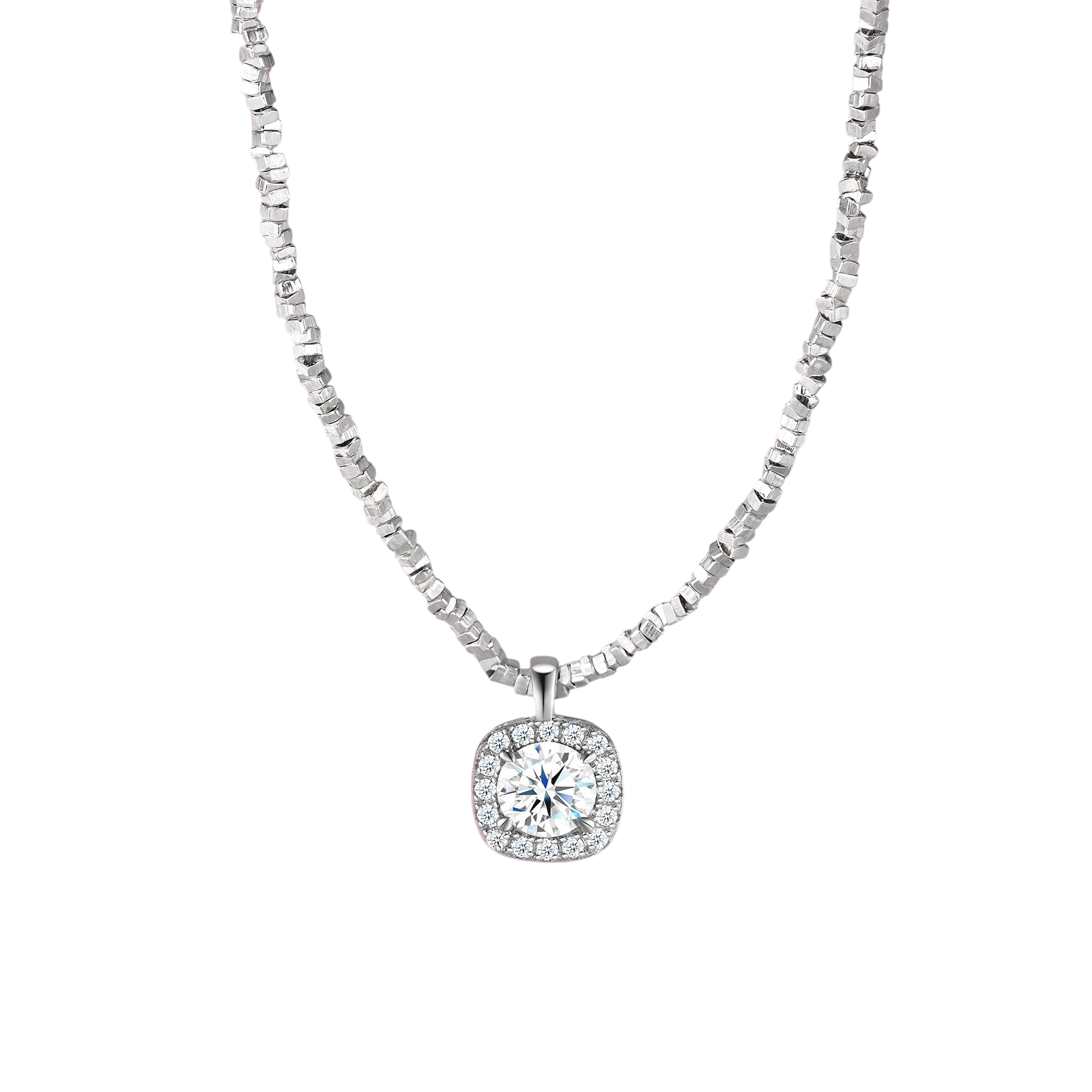 Hayesaura | Timeless Classic 18K Plated Four-Prong Moissanite | Quiet Luxury Proposal Pendant