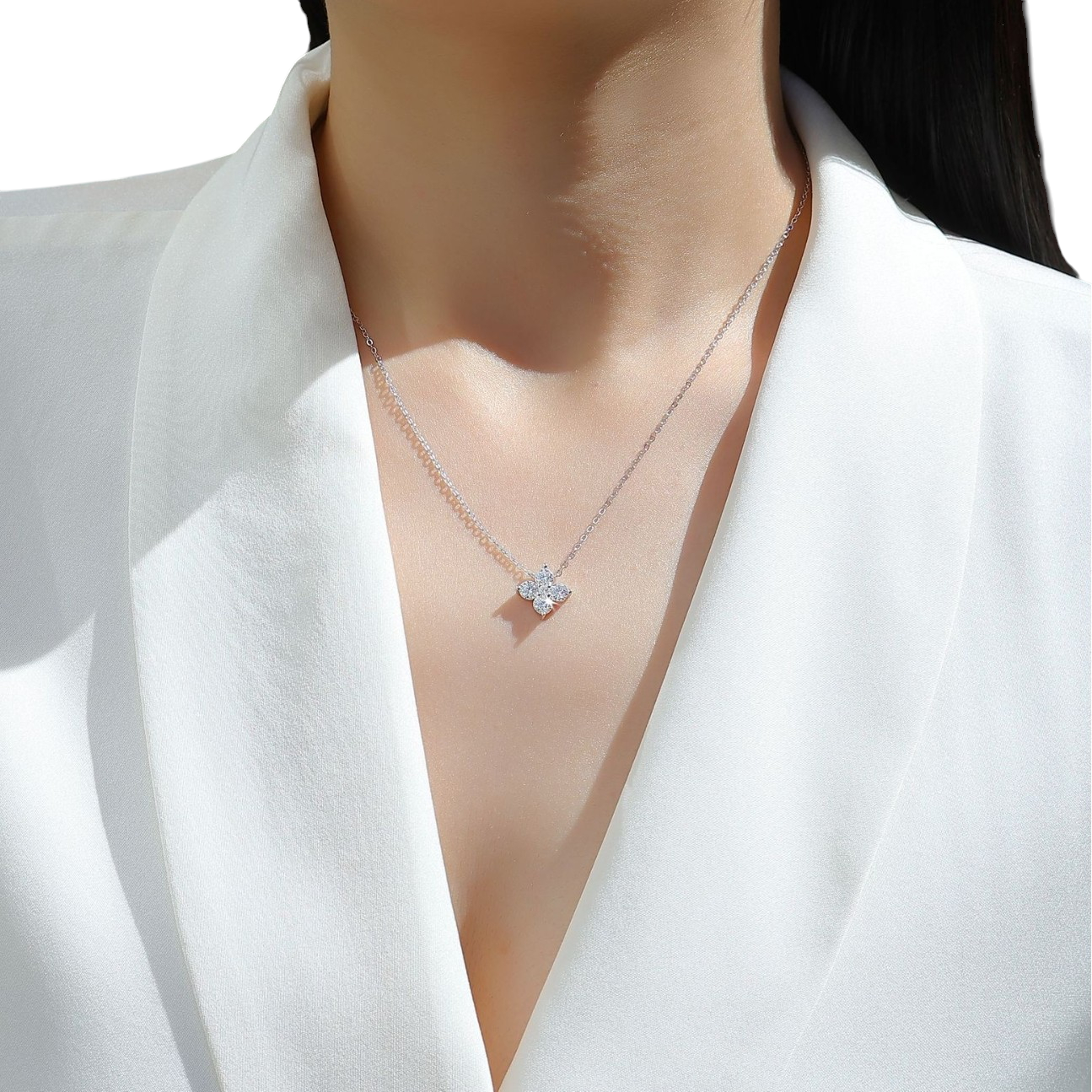 Hayesaura | Cyber Y2K 18K Plated Geometric Prism Moissanite | Avant-Garde High-Cold Choker
