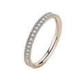 Hayesaura | Vintage Grunge Millennium Reincarnation Moissanite Band | Cyber Y2K Full Eternity Ring