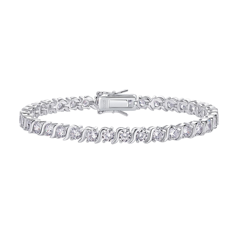 Hayesaura | Ultra-Luxe 18K Plated Brilliance Moissanite Tennis Bracelet | Old Money Gala Statement