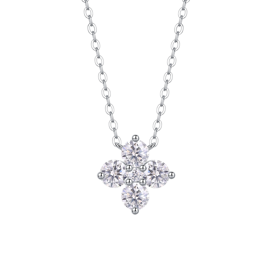 Hayesaura | Parisian Chic 18K Plated Lucky Clover Moissanite | Clean Fit Daily Commute Chain
