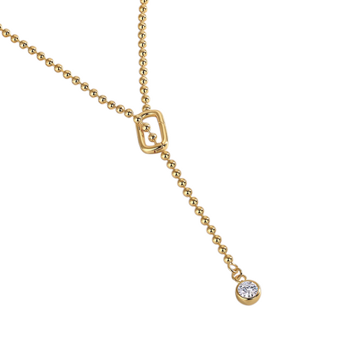 Hayesaura | Cyber Y2K 18K Plated Geometric Prism Moissanite | Avant-Garde High-Cold Choker