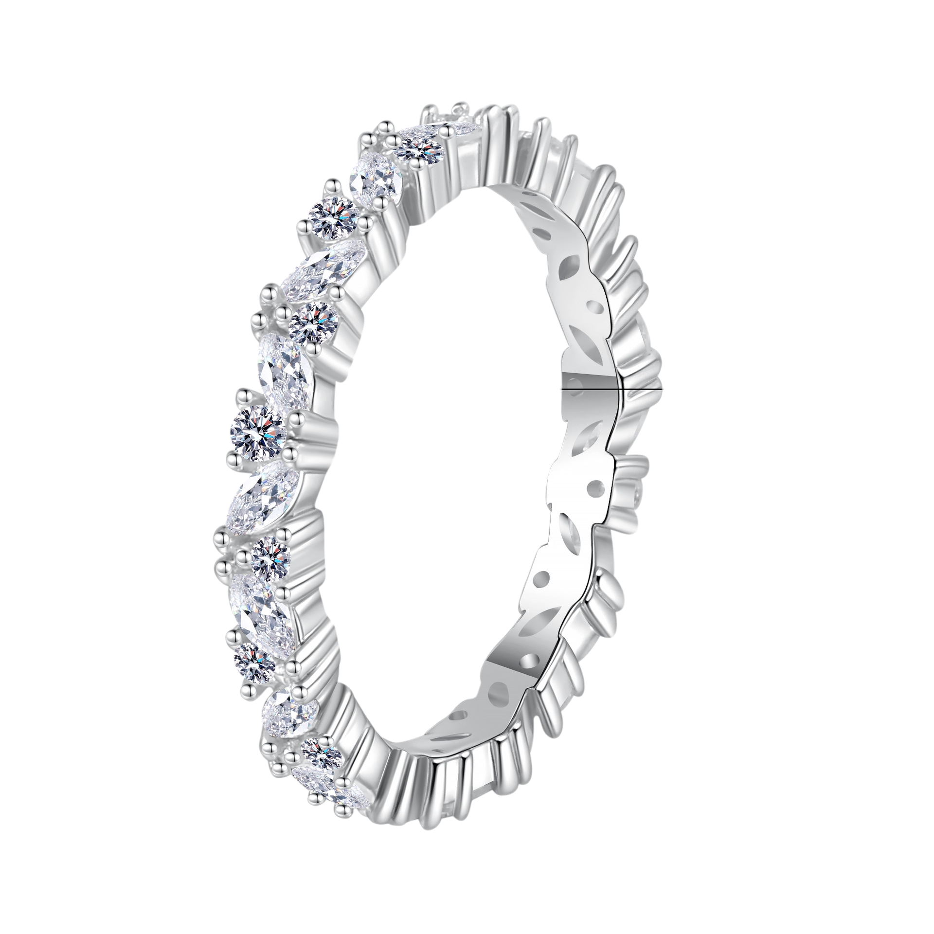 Hayesaura | French Ins-Style Starry Sky Statement Moissanite Band