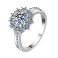 Hayesaura | Euro Luxury Heavy Cluster Moissanite Wedding Ring