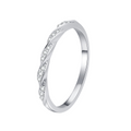 Hayesaura | Wavy Starry Sky Full Moissanite Eternity Band