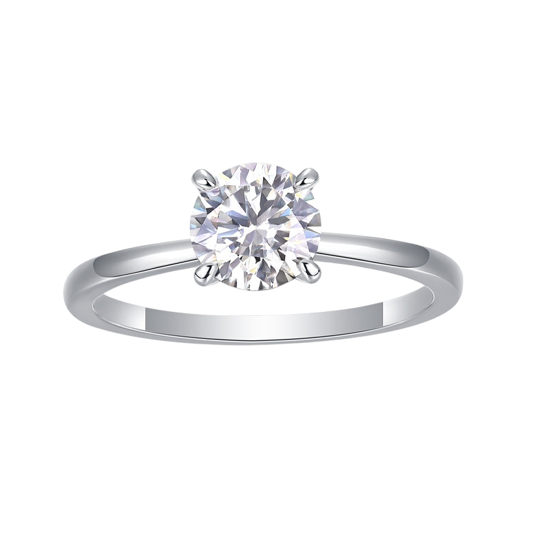 Hayesaura | Premium Closed Band Moissanite Proposal Ring | Minimalist