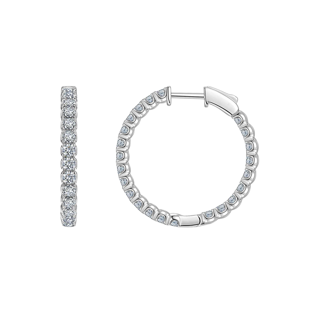 Hayesaura | High-Society Bold Maximalist Large Hoops | American Style Luxury Statement Earrings
