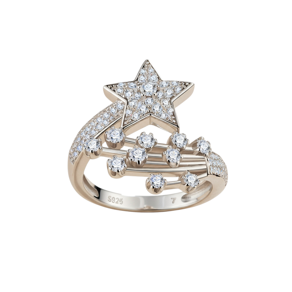 Hayesaura | Parisian Chic Platinum-Plated Moissanite Solitaire | Quiet Luxury Bridal Proposal Ring