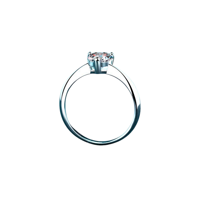 Hayesaura | Heteromorphic Asymmetric Heart Moissanite Ring