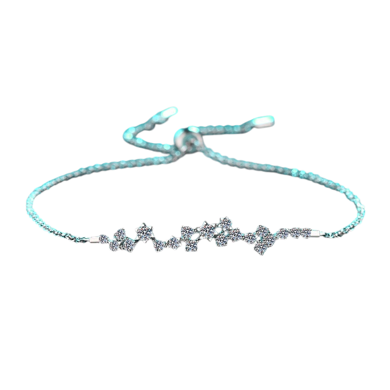 Hayesaura | Botanical Poetry Floral Branch Adjustable Slider Bracelet | High-Cold Organic Hand Accessory