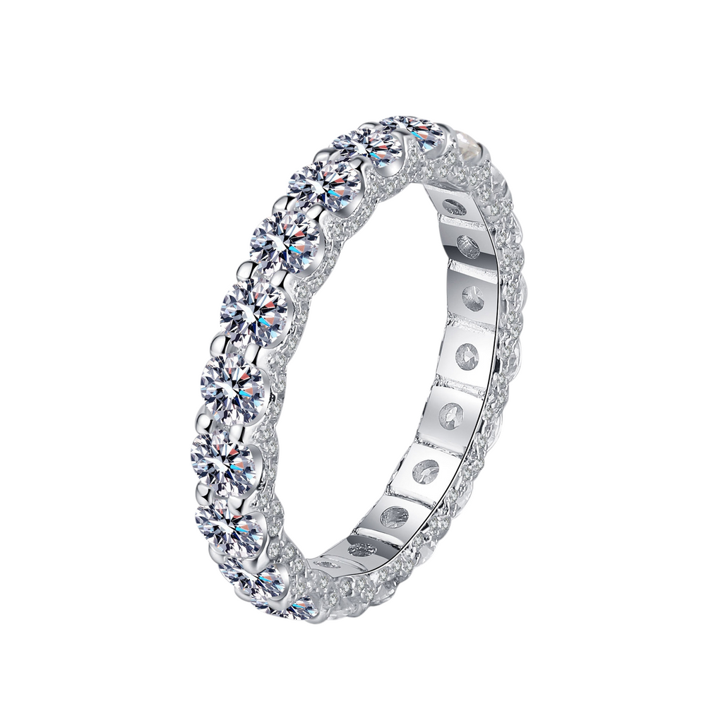 Hayesaura | Pave Cluster Cuban Link Moissanite Statement Ring