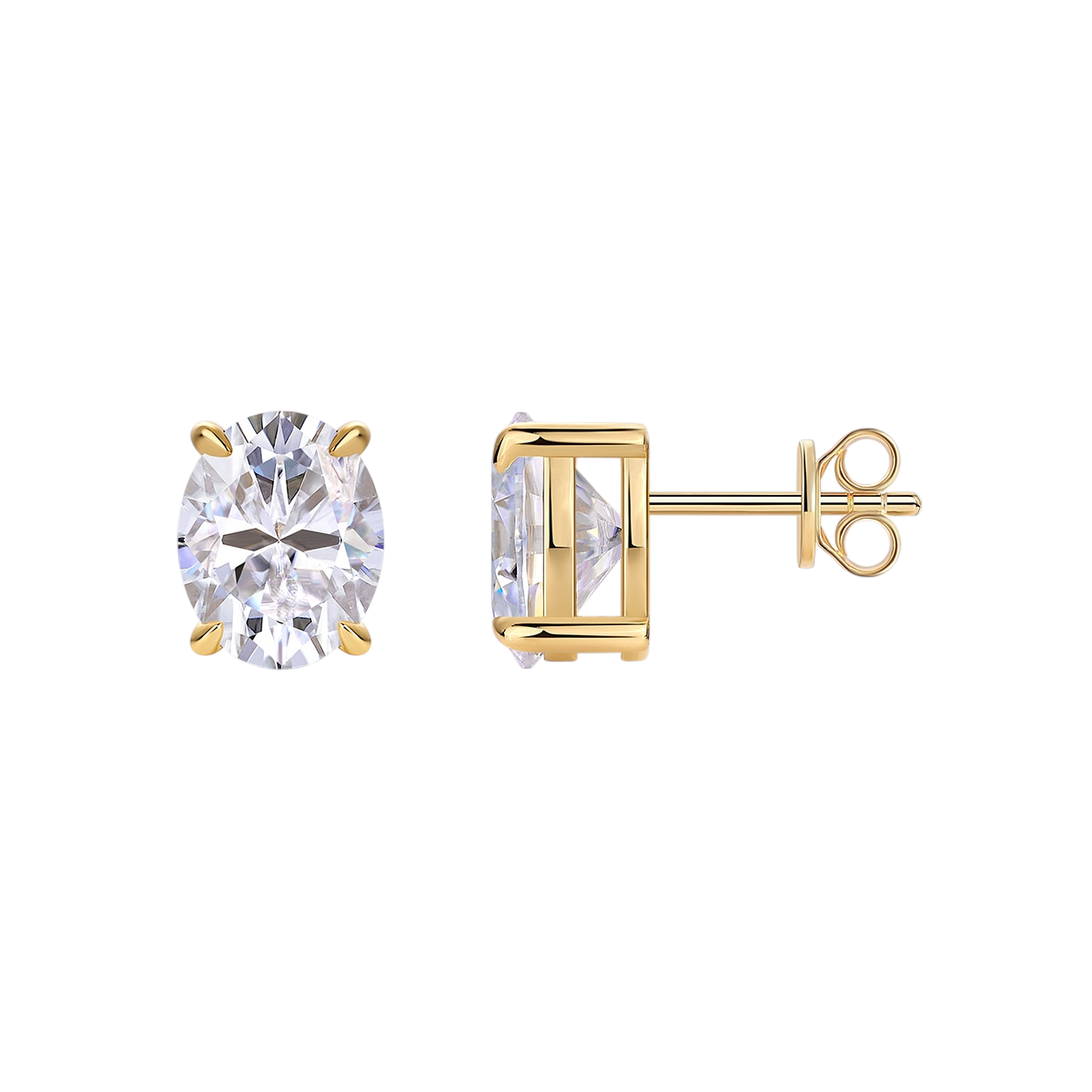 Hayesaura | Vintage Glamour 18K Gold Plated Oval Cut Artistry Drops | Old Money Heritage Statement Earring