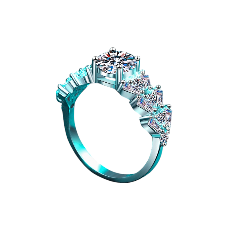 Hayesaura | Beveled Radiant Cut Luxury Moissanite Statement Ring
