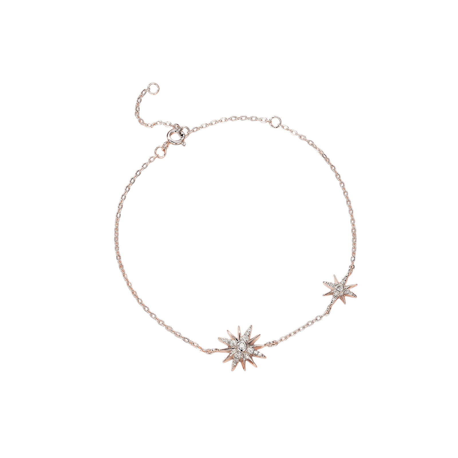Hayesaura | Parisian Chic Sunflower Halo Moissanite Charm Bracelet | Elegant Gala Anniversary Gift