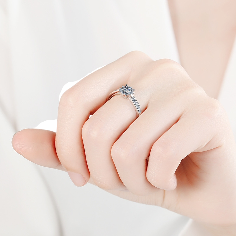 Hayesaura | Minimalist Proposal Genuine Leather-Smooth Moissanite Ring