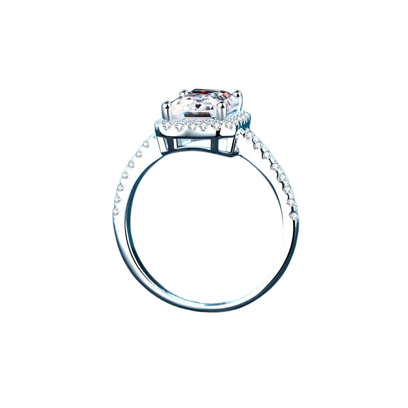 Hayesaura | Sugar Cube Micro-Pave Heteromorphic Moissanite Ring