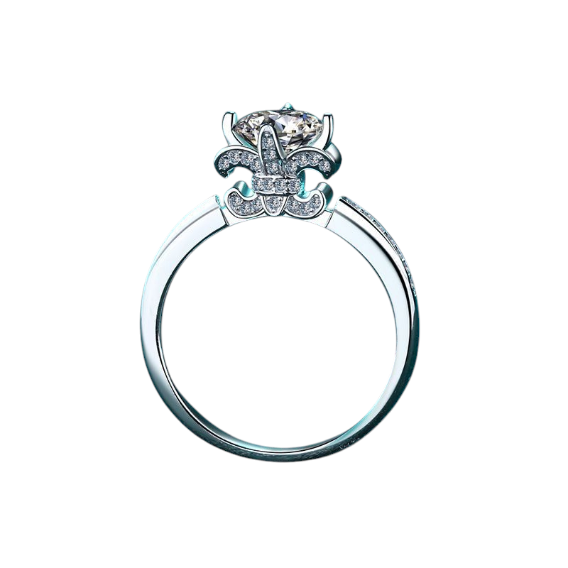 Hayesaura | Royal Tiara Crown Moissanite Statement Ring