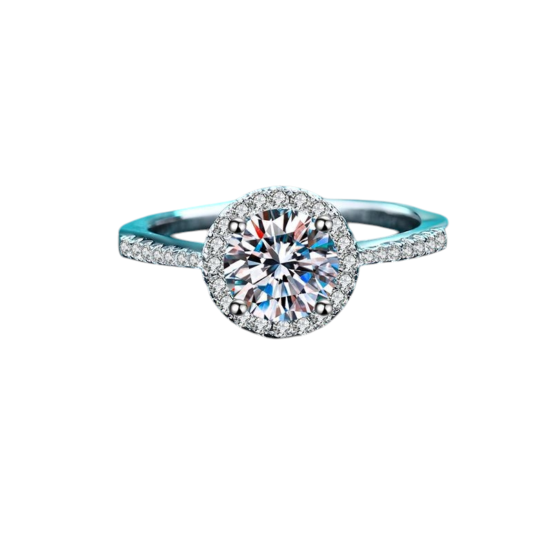 Hayesaura | Low-Key Bezel-Set Micro-Pave Moissanite Euro Band