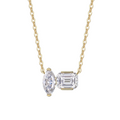 Hayesaura | Avant-Garde 18K Plated Marquise Cluster Moissanite | High-Fashion Statement Choker