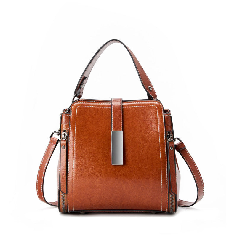 Hayesaura | 2026 Genuine Leather Large Capacity Fashion Crossbody Tote