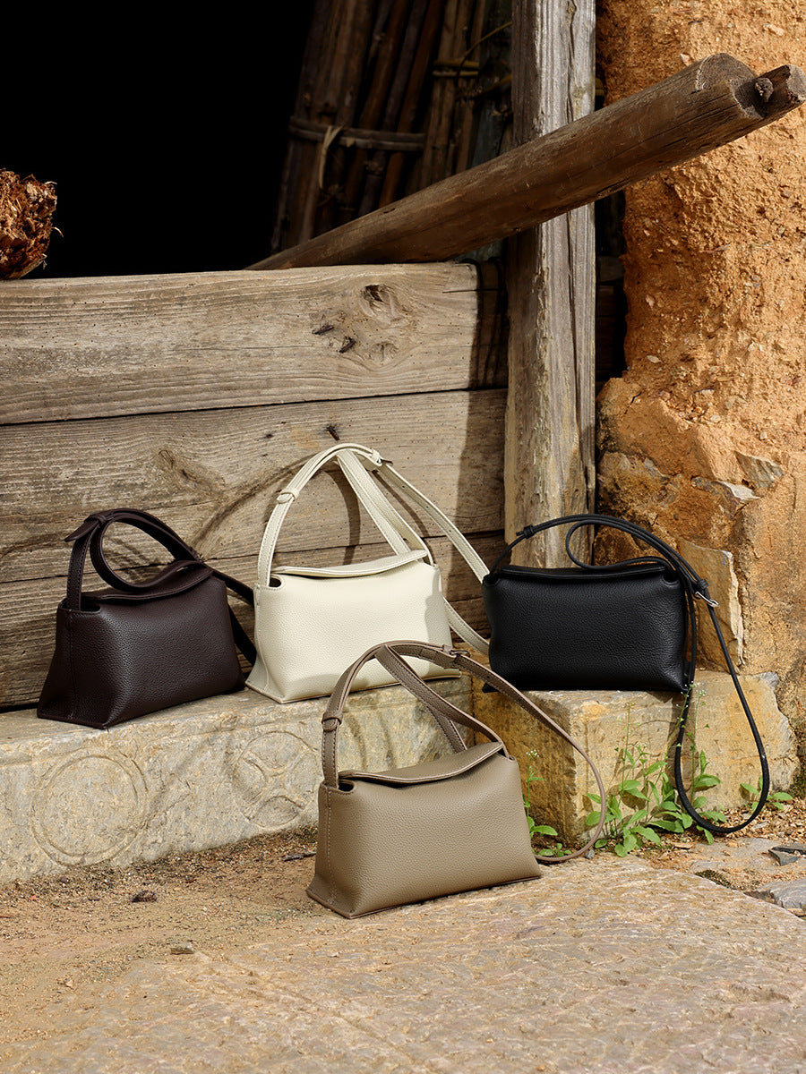 Hayesaura | Niche TOGO Cowhide Geometric Pillow Commuter Crossbody
