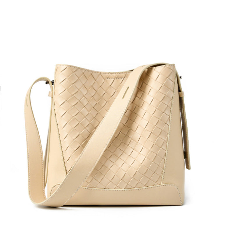 Hayesaura | Handmade Woven Cowhide 2-in-1 Large Commuter Tote