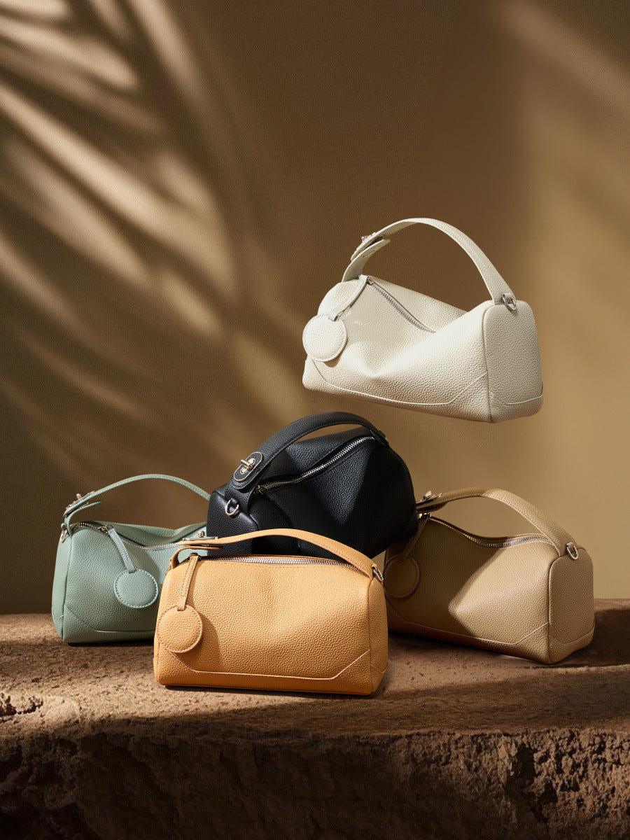 Hayesaura | TOGO Premium Cowhide Boston Crossbody Bag