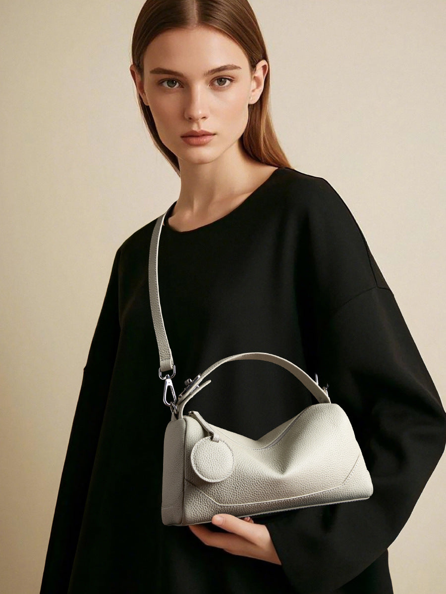 Hayesaura | TOGO Premium Cowhide Boston Crossbody Bag