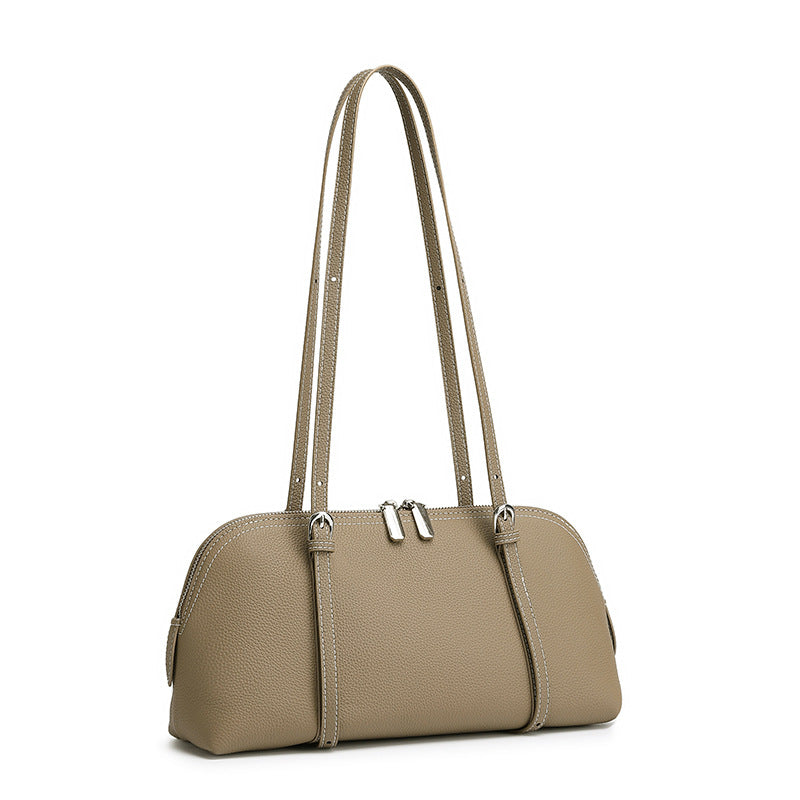 Hayesaura | 2026 Minimalist Genuine Leather Commuter Tote Crossbody