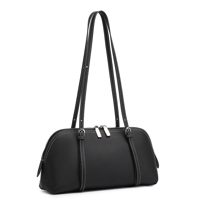 Hayesaura | 2026 Minimalist Genuine Leather Commuter Tote Crossbody
