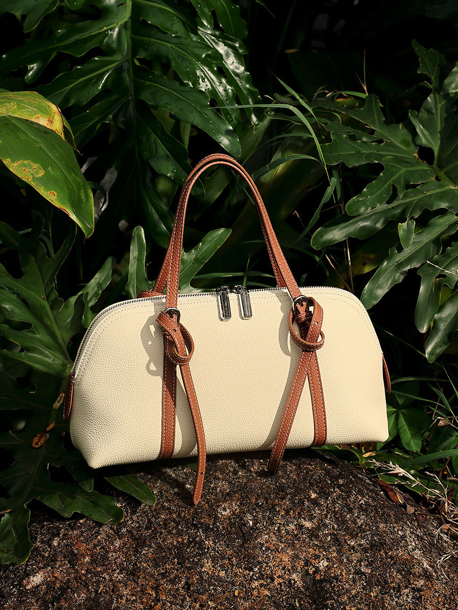 Hayesaura | 2026 Minimalist Genuine Leather Commuter Tote Crossbody