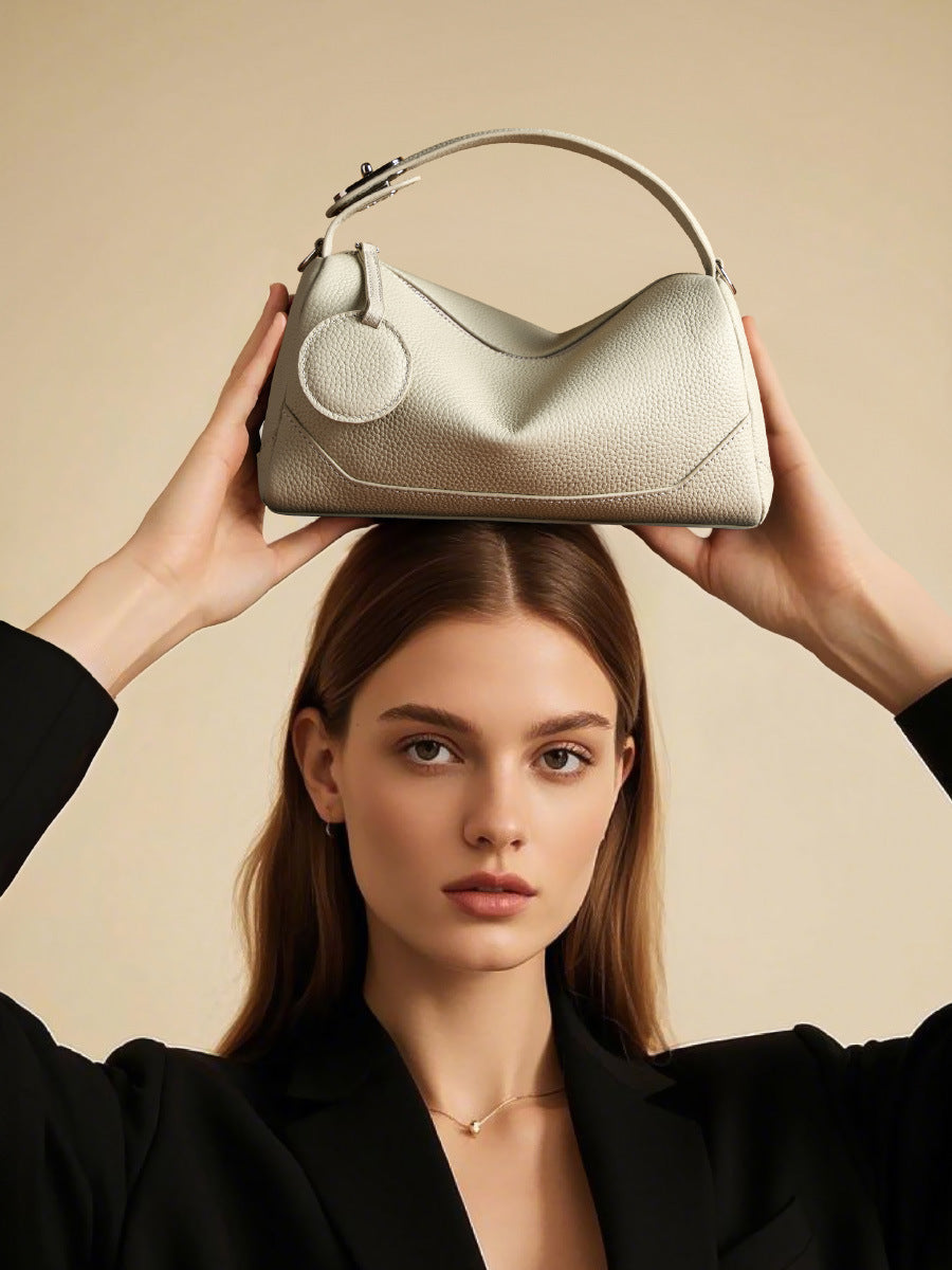 Hayesaura | TOGO Premium Cowhide Boston Crossbody Bag