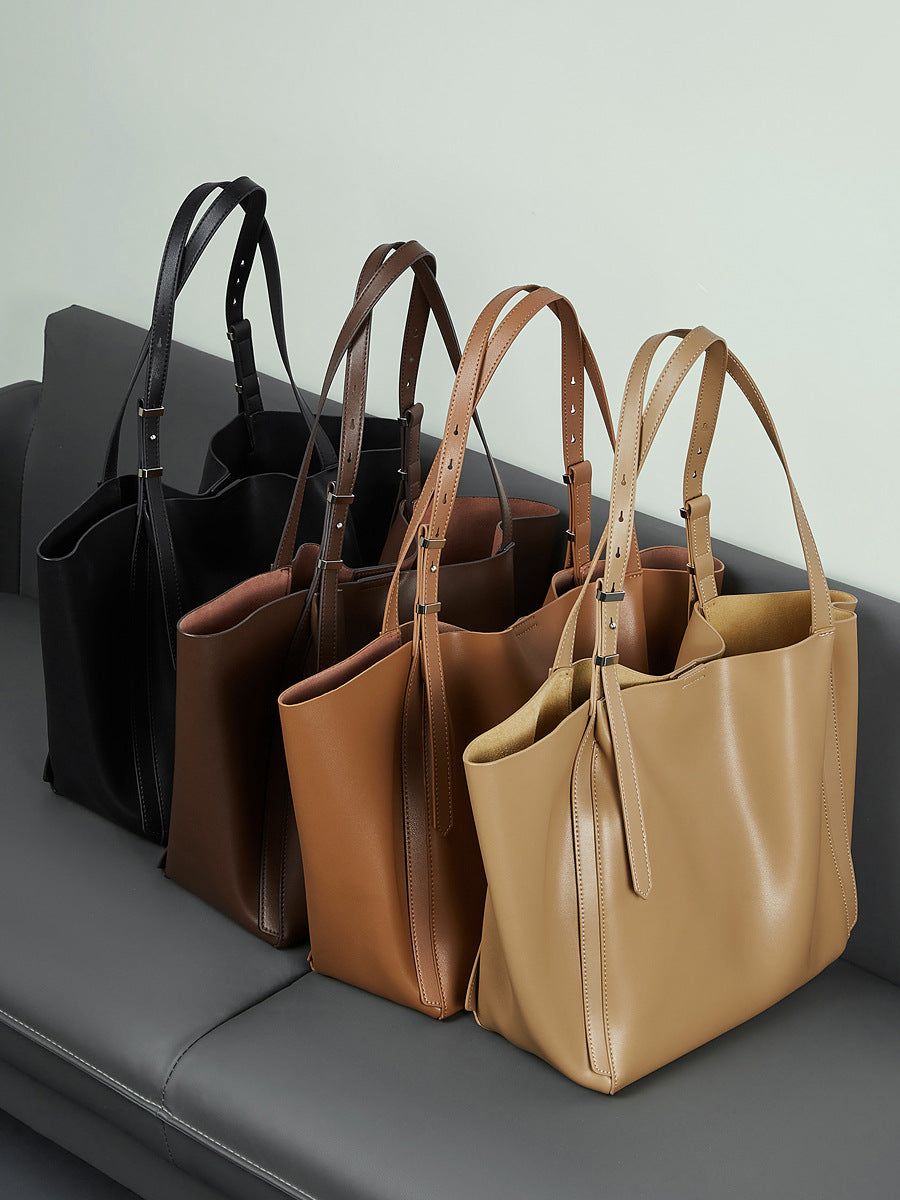 Hayesaura | 2026 Retro Genuine Leather 2-in-1 Large Capacity Tote