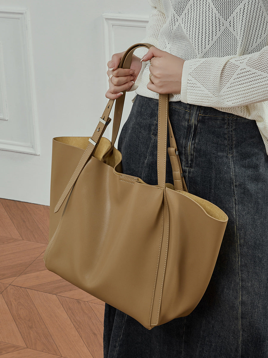 Hayesaura | 2026 Retro Genuine Leather 2-in-1 Large Capacity Tote