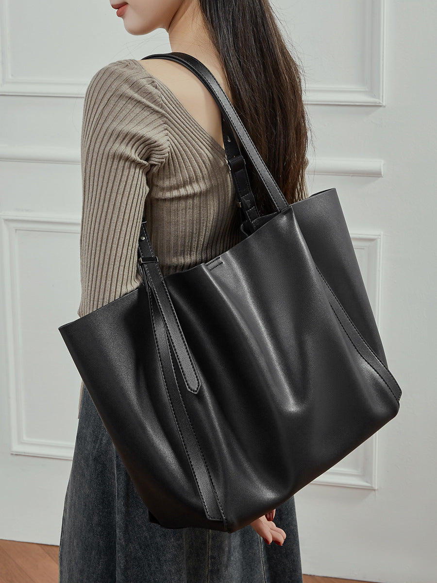 Hayesaura | 2026 Retro Genuine Leather 2-in-1 Large Capacity Tote