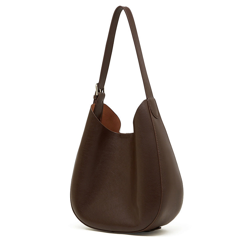 Hayesaura | 2026 Niche Crescent Genuine Leather Underarm Crossbody