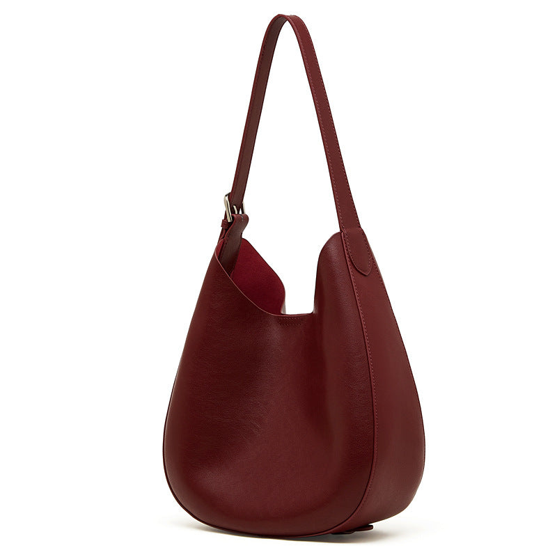 Hayesaura | 2026 Niche Crescent Genuine Leather Underarm Crossbody