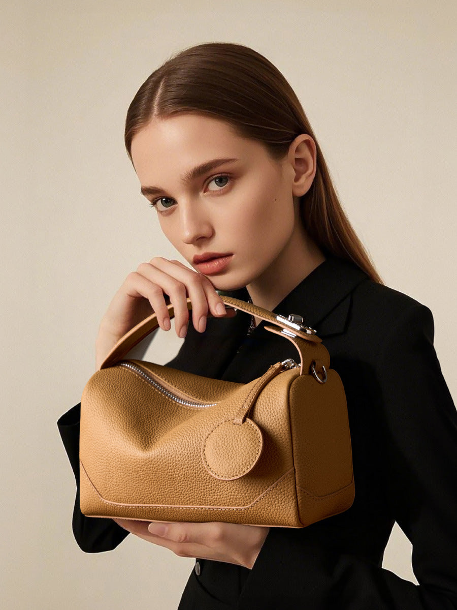 Hayesaura | TOGO Premium Cowhide Boston Crossbody Bag