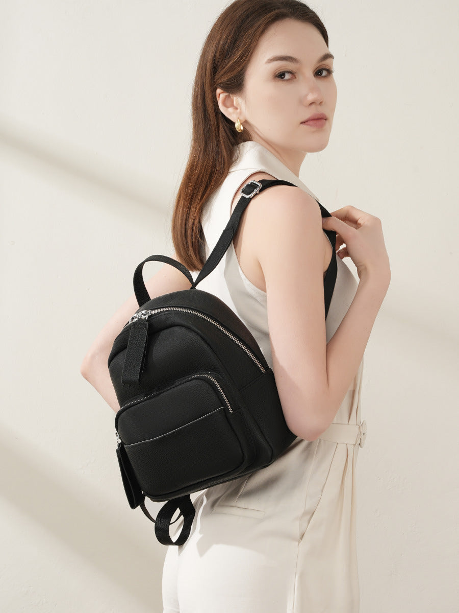 Hayesaura | 2026 Top-Layer Cowhide Large Capacity Casual Backpack