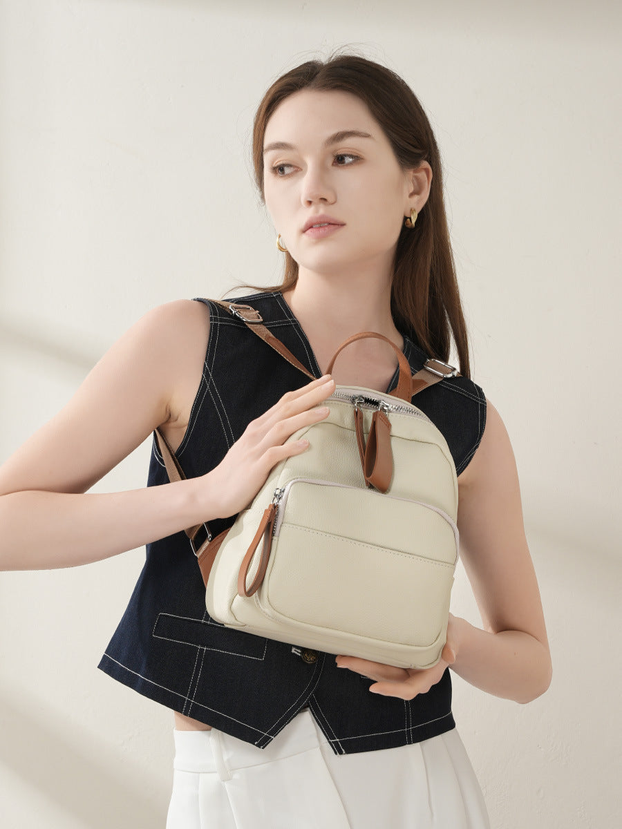 Hayesaura | 2026 Top-Layer Cowhide Large Capacity Casual Backpack