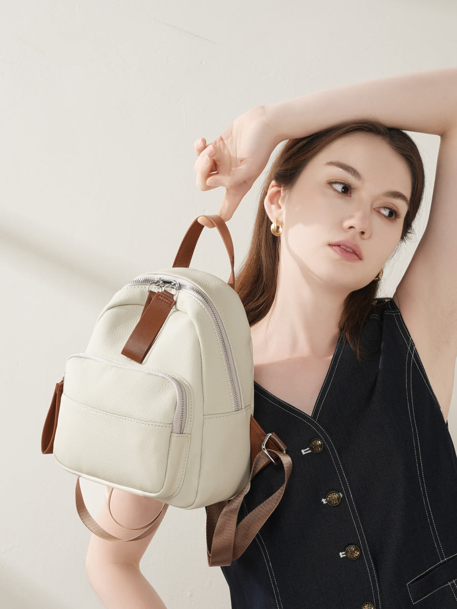 Hayesaura | 2026 Top-Layer Cowhide Large Capacity Casual Backpack