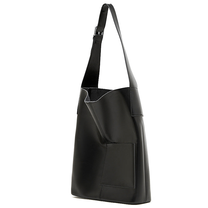 Hayesaura | Vegetable-Tanned Cowhide Large Capacity Bucket Tote
