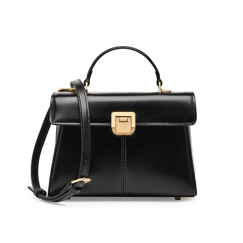Hayesaura | 2026 Horseshoe Buckle Genuine Leather Kelly Handbag