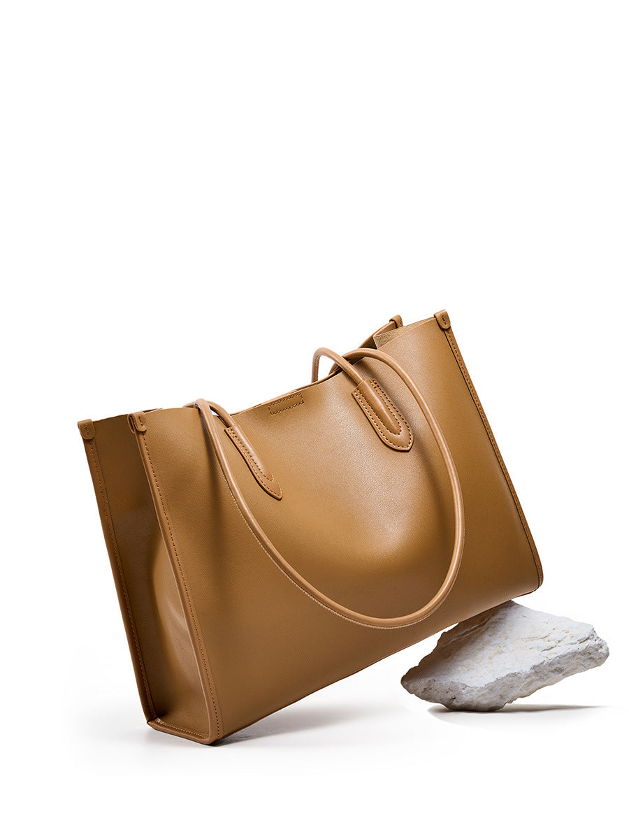 Hayesaura | 2026 Niche Soft Cowhide Large Capacity Tote Bag