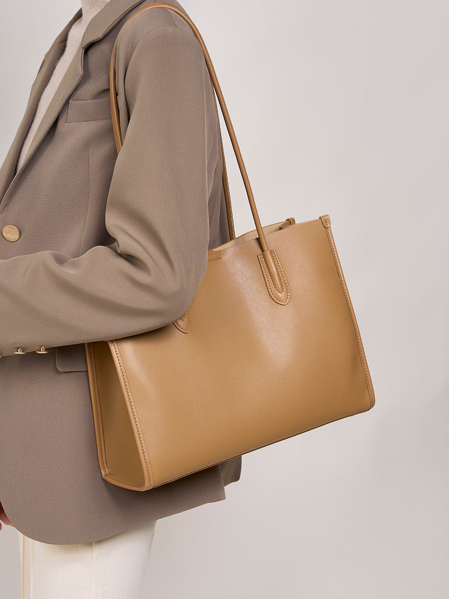 Hayesaura | 2026 Niche Soft Cowhide Large Capacity Tote Bag